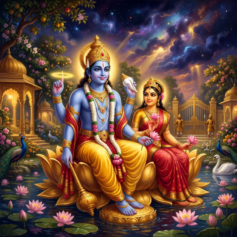 At home in Vaikuntha, the place without care