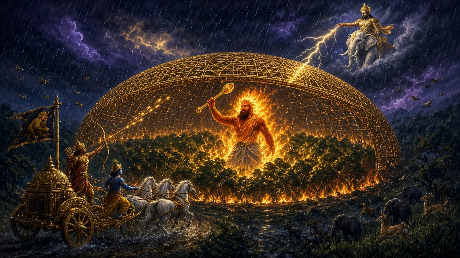 Agni and the Khandava Forest