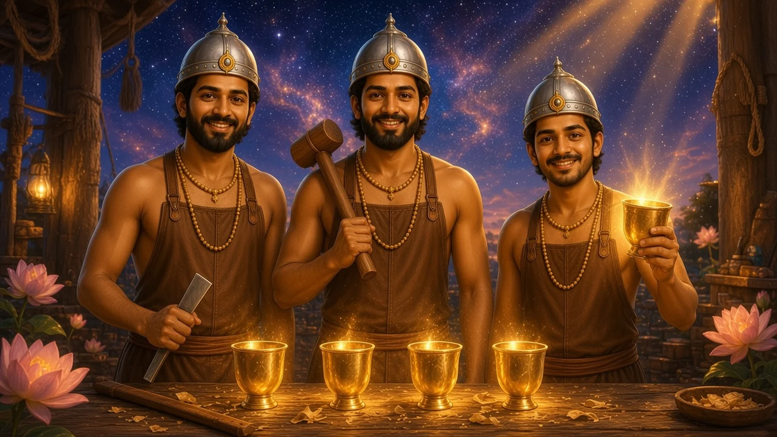 Four Cups from One