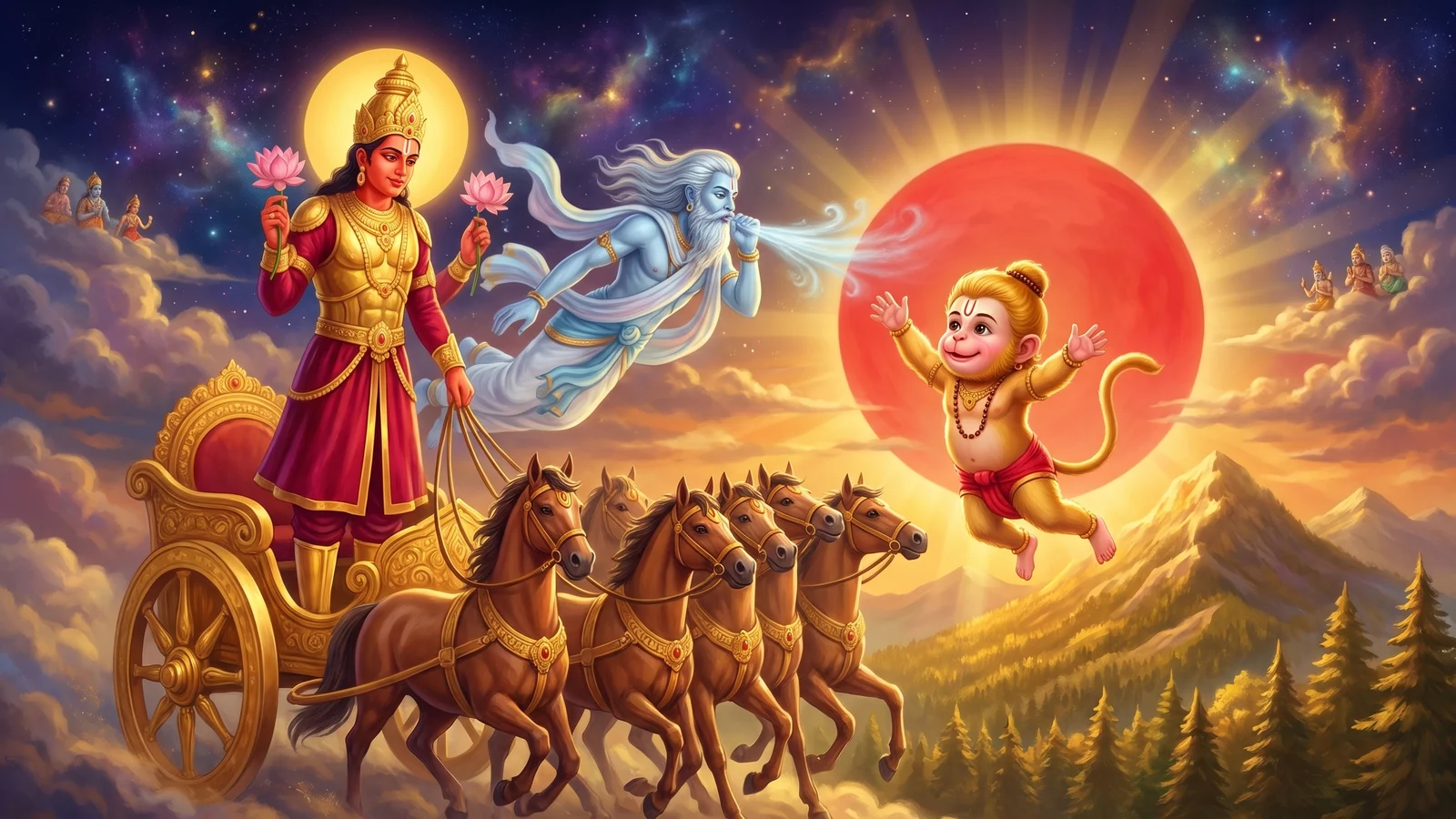 Hanuman Leaps for the Sun