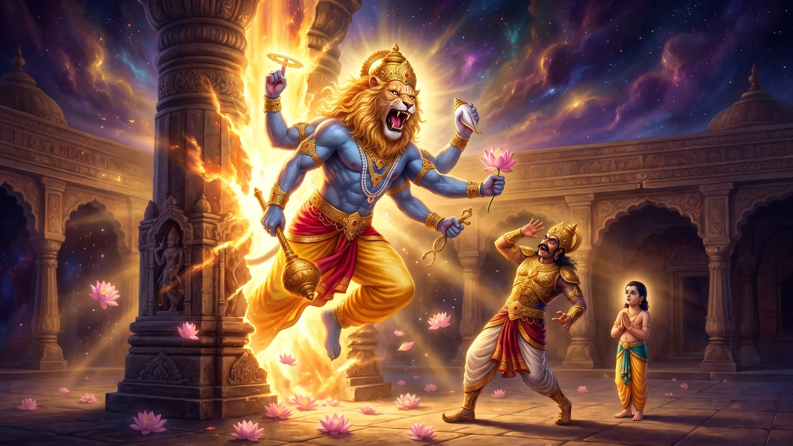 Prahlada and the Man-Lion