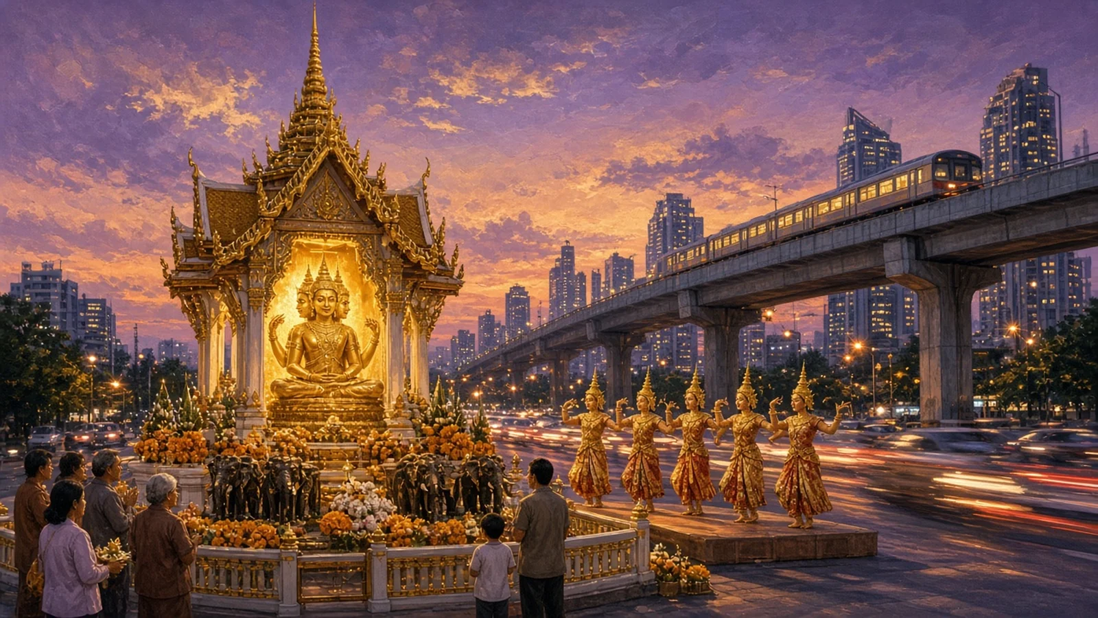The Four Faces at Ratchaprasong