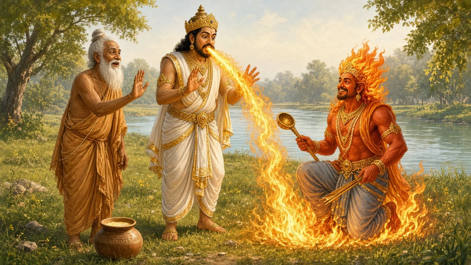 The King Who Carried Fire in His Mouth