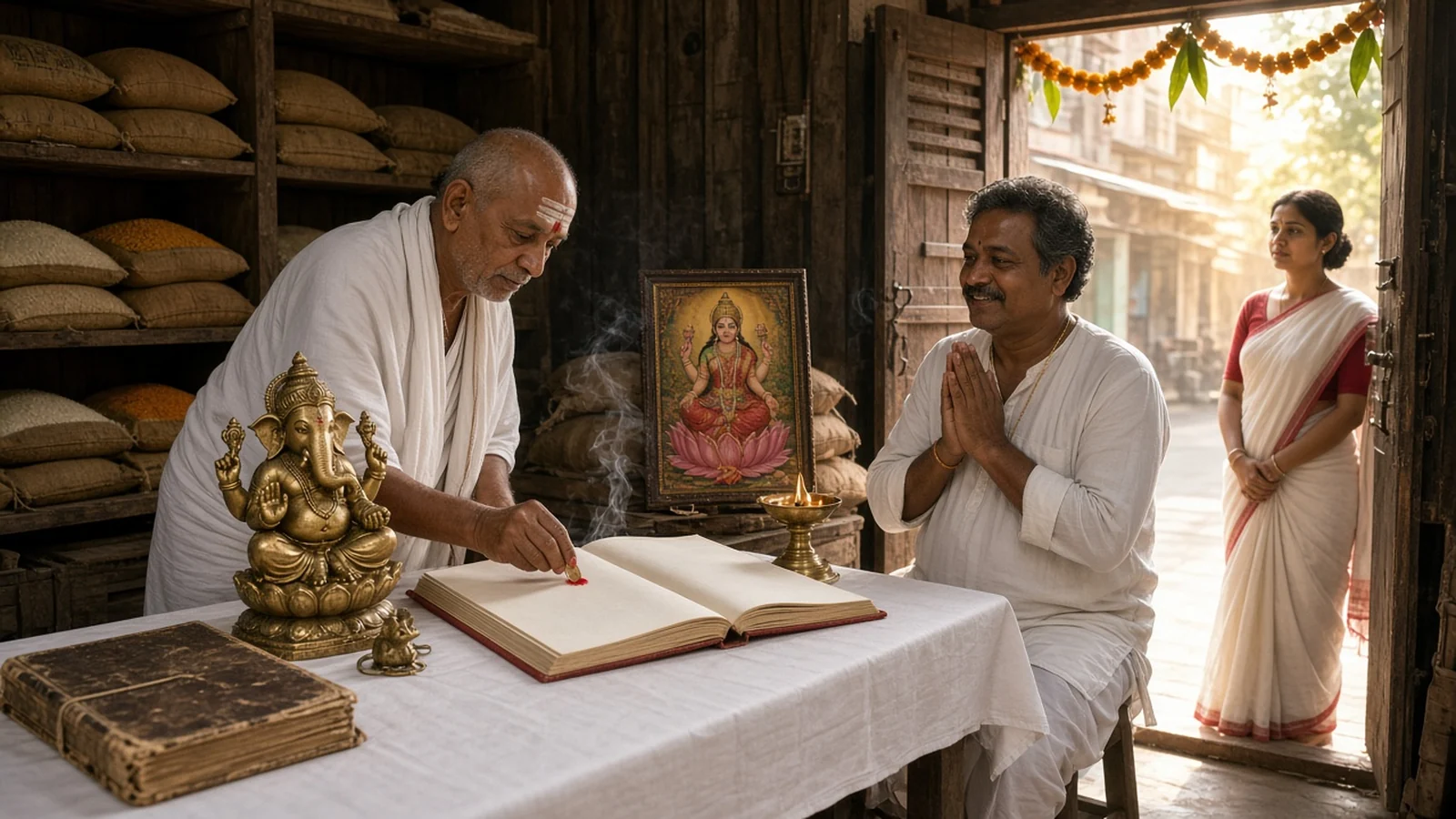 The Ledger Opened Before Ganesha