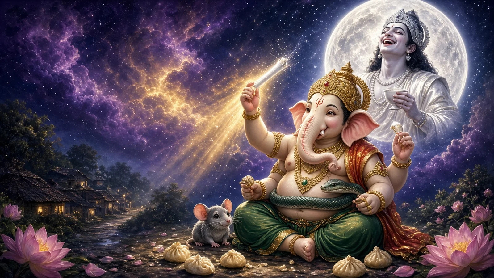 The Moon Who Laughed at Ganesha