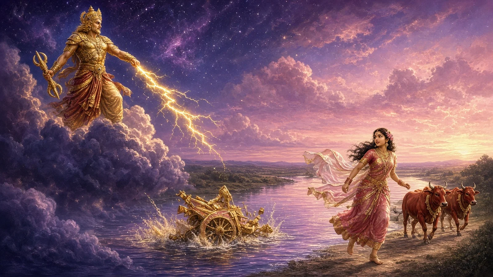 The Morning Indra Broke Dawn's Cart