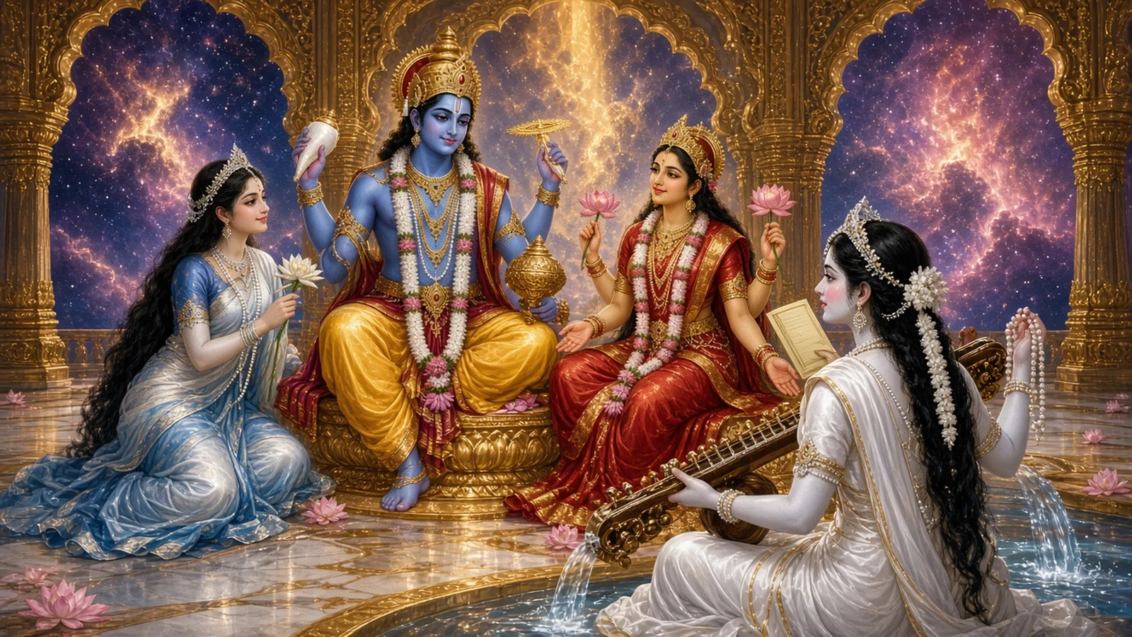 The Three Wives of Vaikuntha